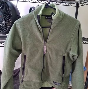 REI lightweight green fleece jacket